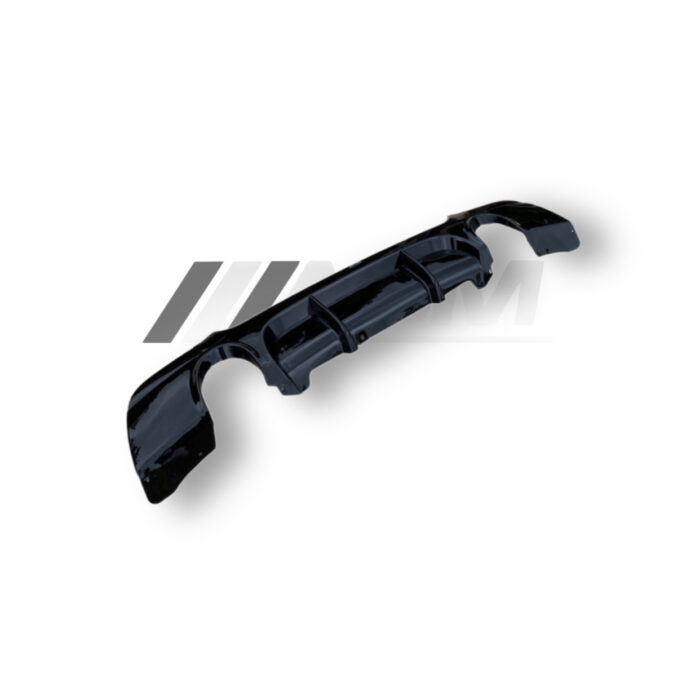 BMW 3 SERIES E92/E93 GLOSS BLACK REAR DIFFUSER DUAL EXHAUST
