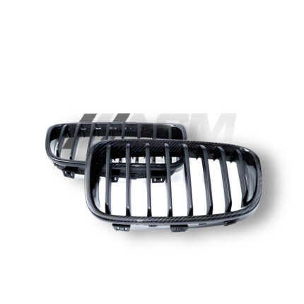 BMW 1 SERIES E82/E87 LCI CARBON FIBRE DOUBLE SLAT GRILLES