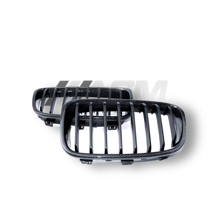 BMW 1 SERIES E82/E87 LCI CARBON FIBRE DOUBLE SLAT GRILLES