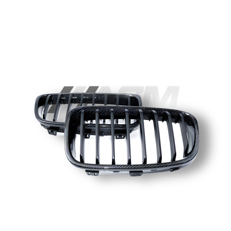 BMW 1 SERIES E82/E87 LCI CARBON FIBRE DOUBLE SLAT GRILLES