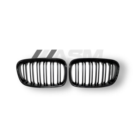 BMW 1 SERIES E82/E87 LCI CARBON FIBRE DOUBLE SLAT GRILLES