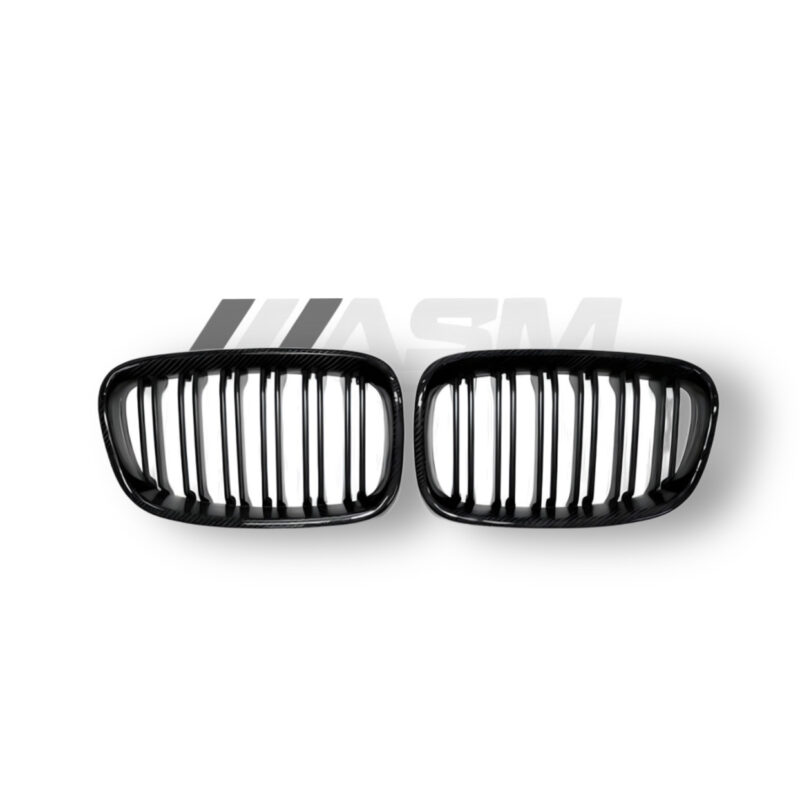 BMW 1 SERIES E82/E87 LCI CARBON FIBRE DOUBLE SLAT GRILLES