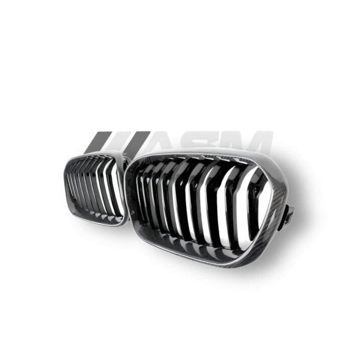 BMW 1 SERIES E82/E87 LCI CARBON FIBRE DOUBLE SLAT GRILLES