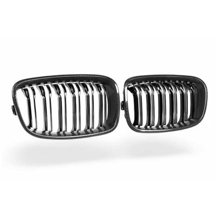 BMW 1 Series F20/F21 Carbon Fibre Double Slat Kidney Grilles
