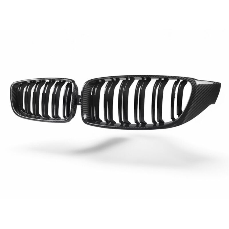BMW M3 F80/F81 CARBON FIBRE DOUBLE SLAT FRONT GRILLES