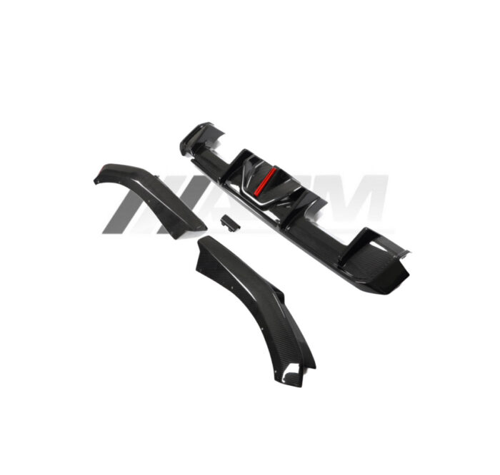 BMW M3 G80/G81 PRE-PREG CARBON FIBRE DIFFUSER V STYLE WITH LED