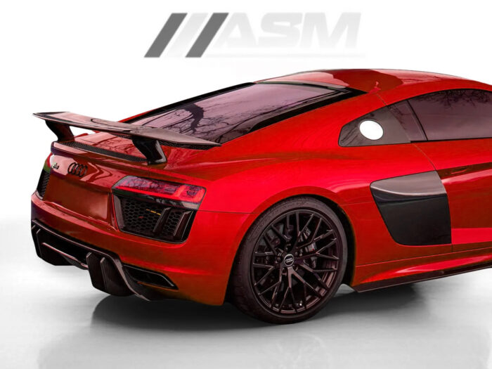 AUDI R8 V10 GEN 2 DRY CARBON FIBRE REAR WING SPOILER V STYLE
