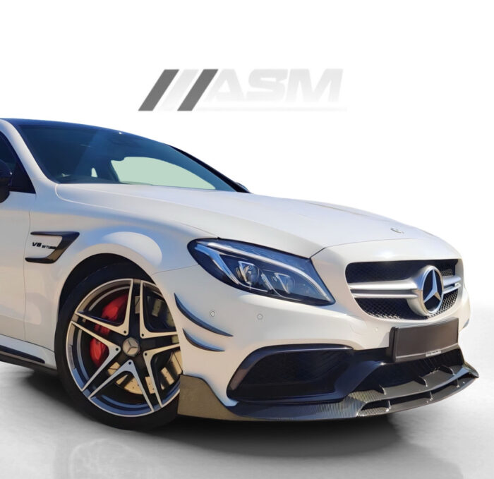 MERCEDES C63 AMG W205 COUPE CARBON FIBRE FRONT SPLITTER LIP