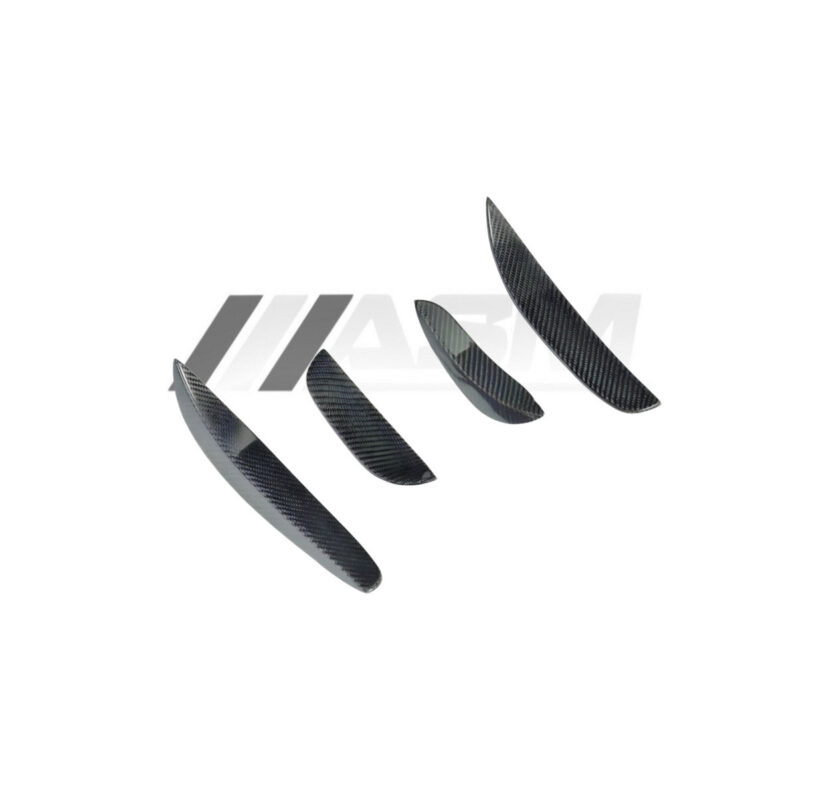 MERCEDES W205 C63 / C63S FRONT BUMPER CARBON FIBRE CANARDS FINS