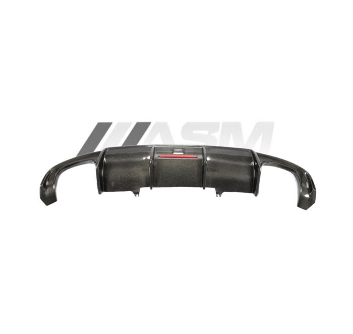AUDI A4 B9 S LINE/S4 CARBON FIBRE DIFFUSER WITH 3RD BRAKE LIGHT