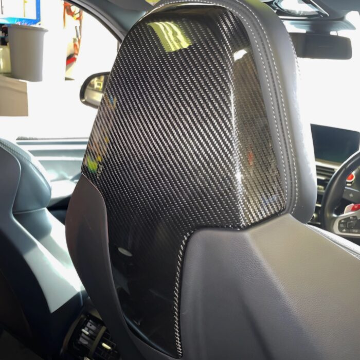 BMW F9X / G8X SERIES PRE-PREG CARBON FIBRE SEAT BACK COVER