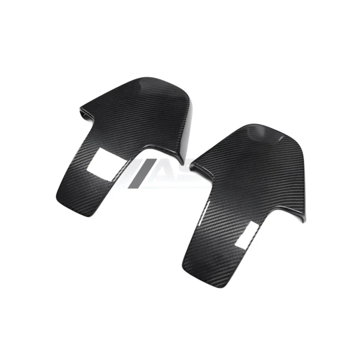 Bmw F9X G8X Carbon Fibre Seat Back Covers Angled View Of Front Seat Shell