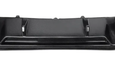 BMW X3 G01 carbon fibre rear diffuser fins – centre aerodynamic channels in dry carbon performance design