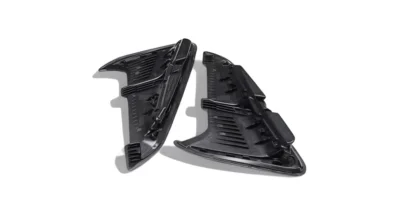 Rear View Of Bmw X3M/X4M Carbon Fibre Fender Trim Covers Showing Mounting Structure And Airflow Channels