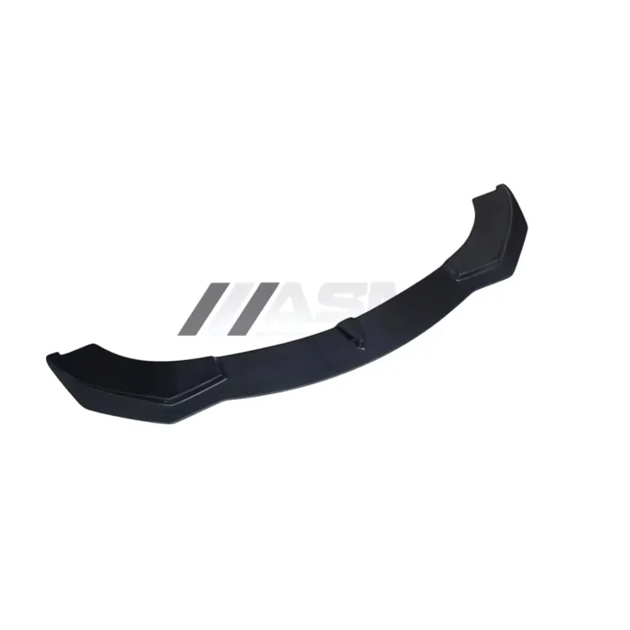 Alfa Romeo Giulia 2016+ carbon fibre front splitter bumper lip shown from top view, enhancing downforce and aggressive front-end styling