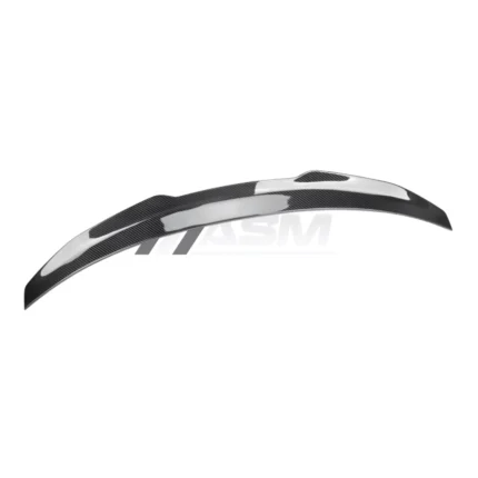 Audi RS3 8Y Saloon carbon fibre spoiler PS style – angled close view