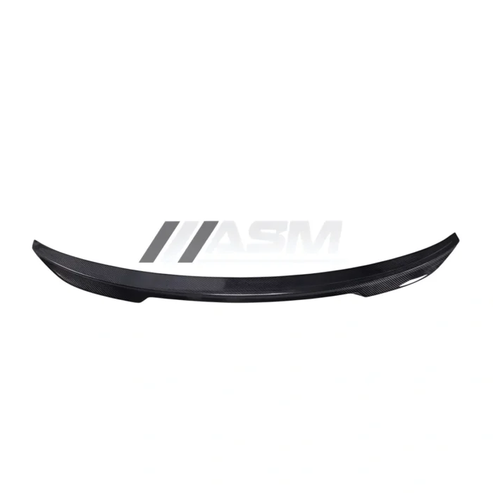 Front-Facing View Of Cs Style Rear Trunk Lip Spoiler For Bmw M3 G80 / 3 Series G20, Made From Dry Carbon Fibre