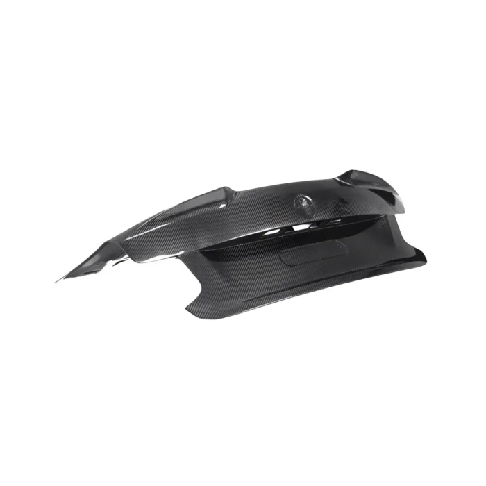 BMW M2 F87 CSL style carbon fibre trunk – angled overview of lightweight boot lid upgrade for 2 Series F22