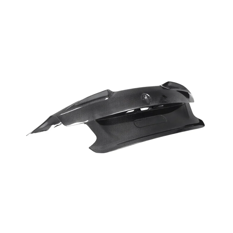 BMW M2 F87 CSL style carbon fibre trunk – angled overview of lightweight boot lid upgrade for 2 Series F22