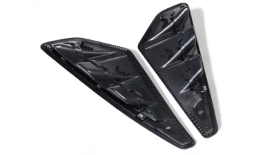 Bmw X5M F95 Gloss Carbon Fibre Air Duct Wing Covers – Inner Structural Layout Showing Clip Positions And Oem Fitment Design