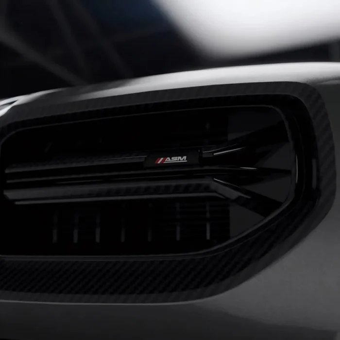 Head-On Detail Of Bmw G87 M2 Carbon Front Grille