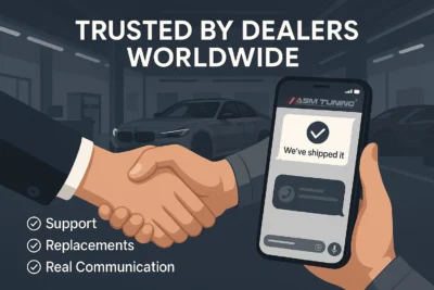Ilustration image, showing ASM Tuning trusted by worldwide customers